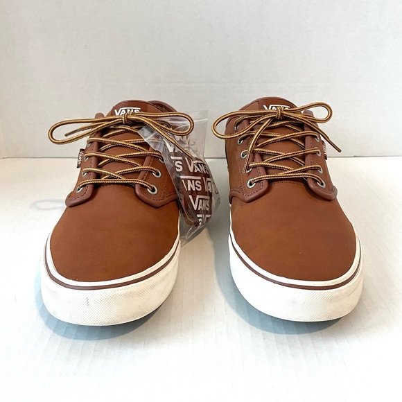 Vans Men’s Atwood Leather Trainers Sneakers Skate Shoes - Picture 9 of 16
